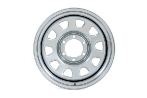 Steel Wheel - Rough Country - 16x8 | 5x4.5 | 3.30 Bore | -6 - Chrome